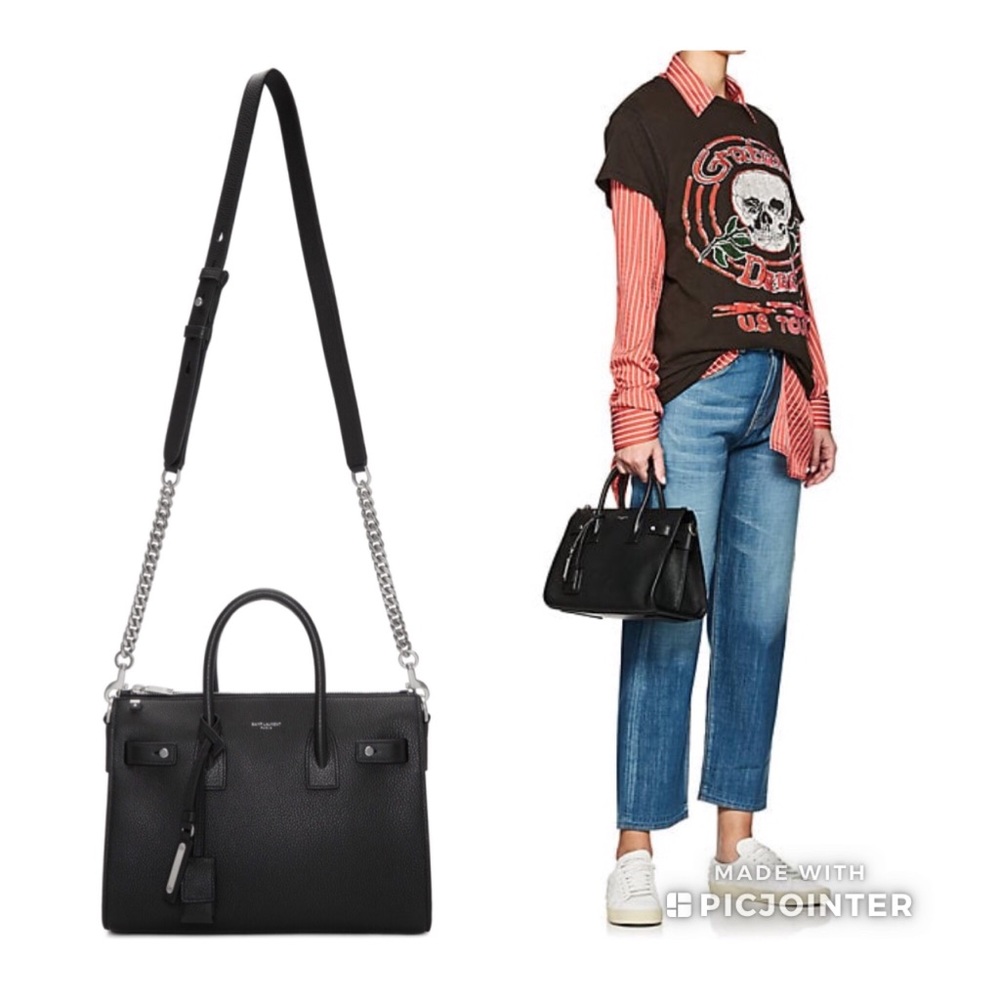 🎯SOLD🎯SAINT LAURENT Baby Sac de Jour Black NEW - Picture 3 of 8